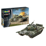 KIT PARA MONTAR REVELL TANQUE DE GUERRA T-72 M1 1/72 161 PEÇAS REV 03357